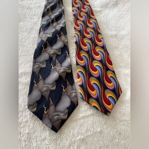2 Vintage cocktail collection tie